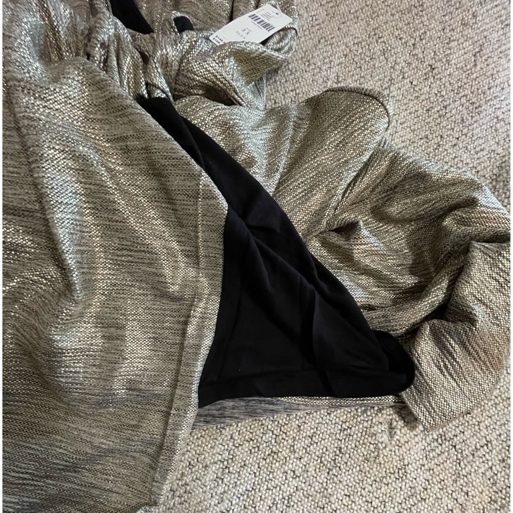 Anthropologie Kari Metallic Midi Dress Gold NWT SZ 2X - Picture 7 of 15